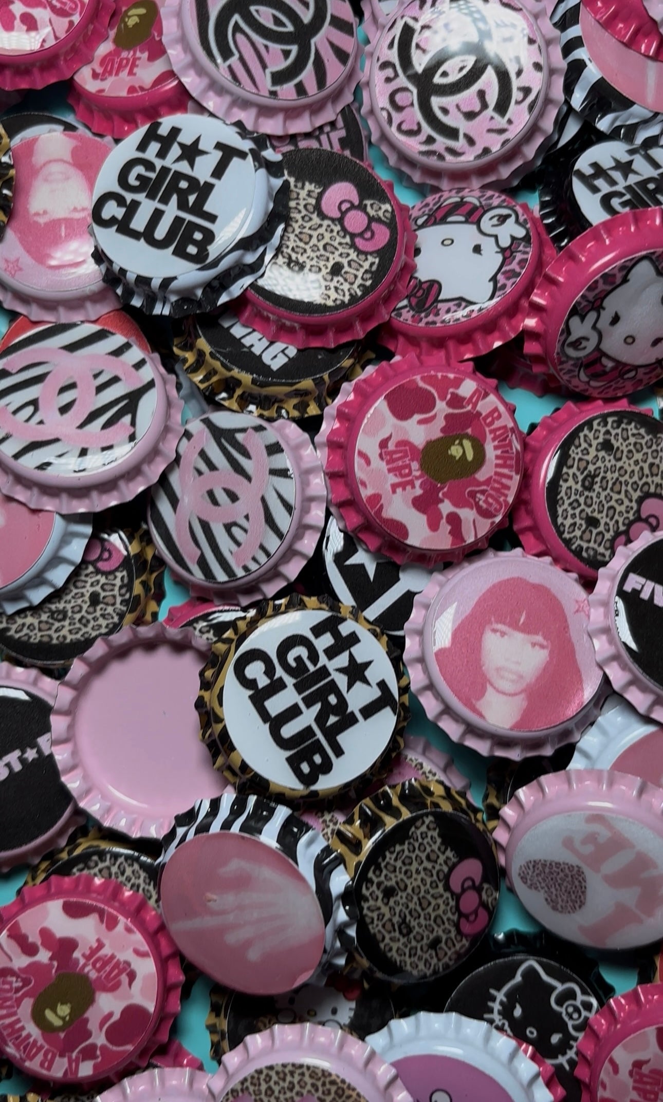 Bottle cap purse and necklace