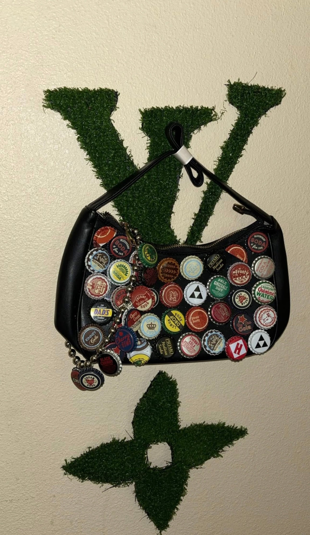 Bottle cap purse and necklace